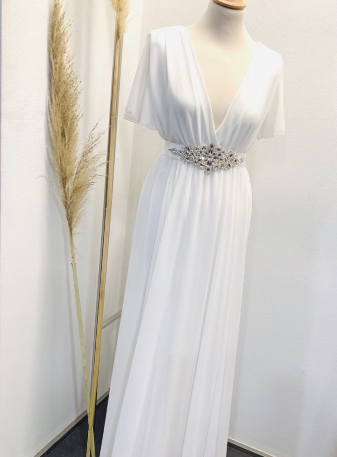 Vestido Bella Mangas Novia