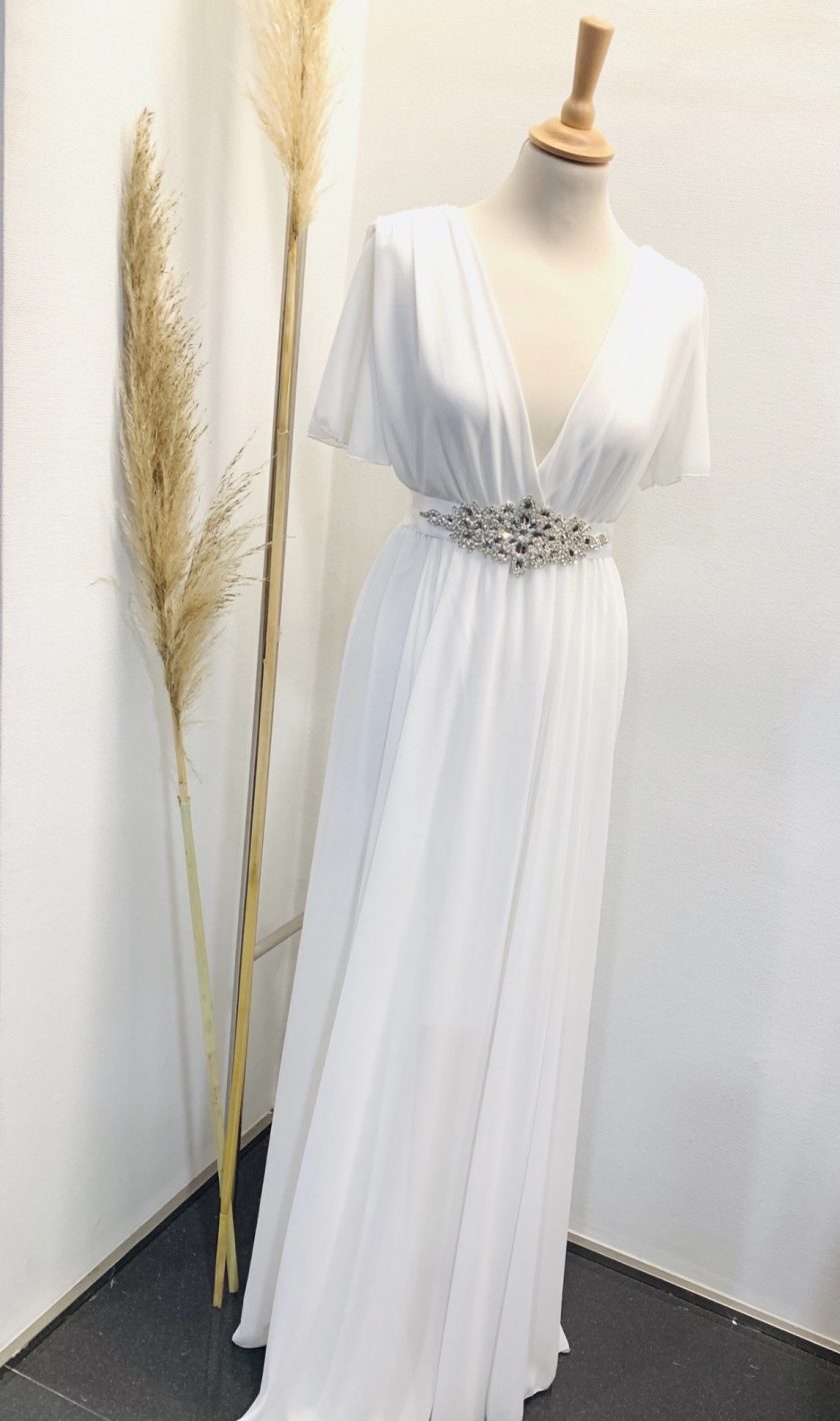 Vestido Bella Mangas Novia - Imagen 11