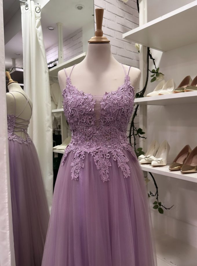 Vestido Tul Largo Abertura