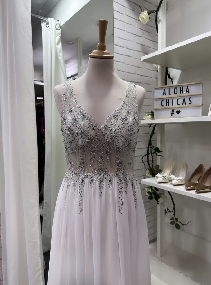 Vestido Novia Princesa transparencias