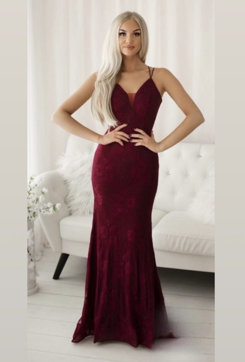 Vestido Sirena Espalda Cruzada - Imagen 15