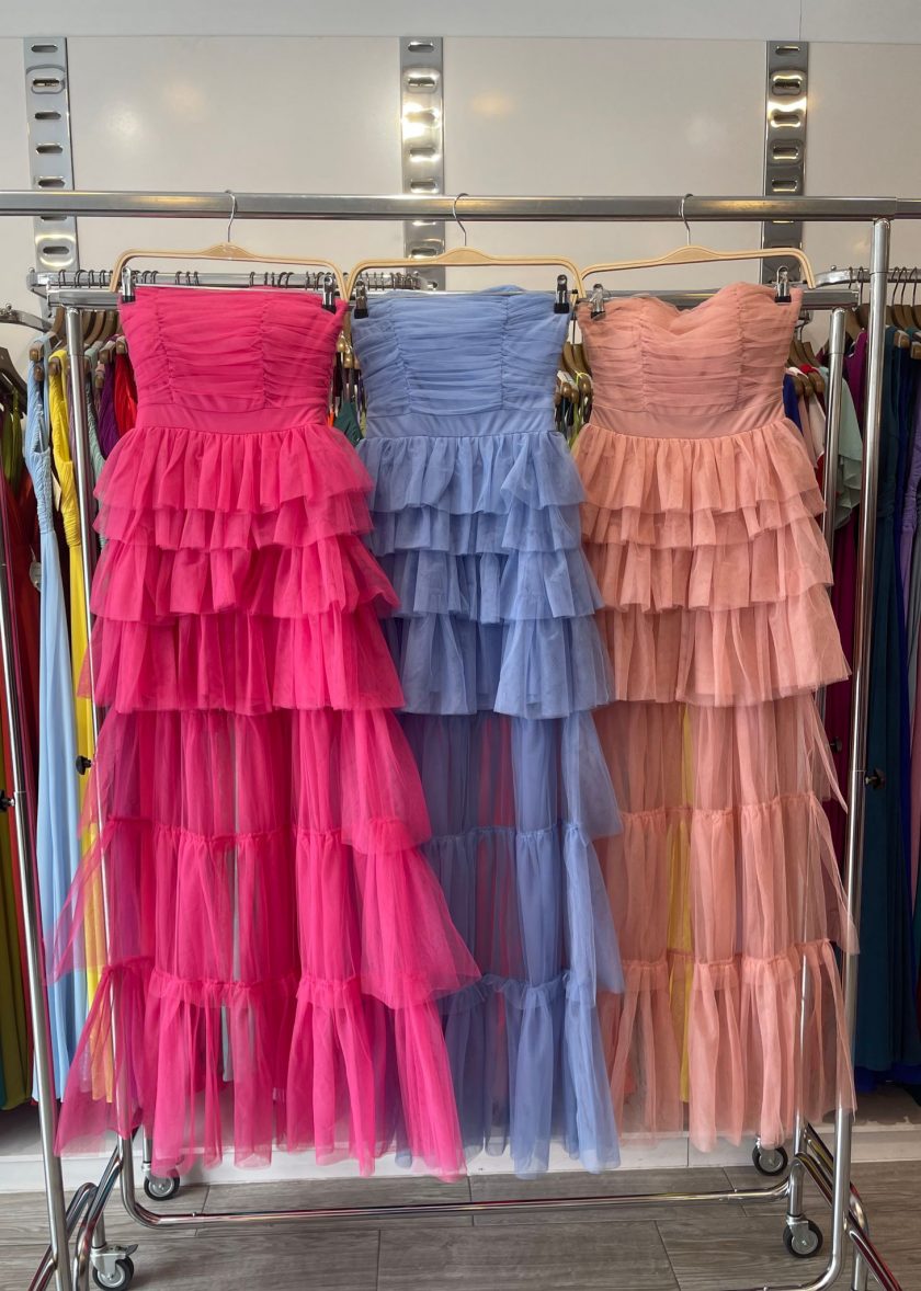 Vestido Tul Volantes Asimétrico - Imagen 6