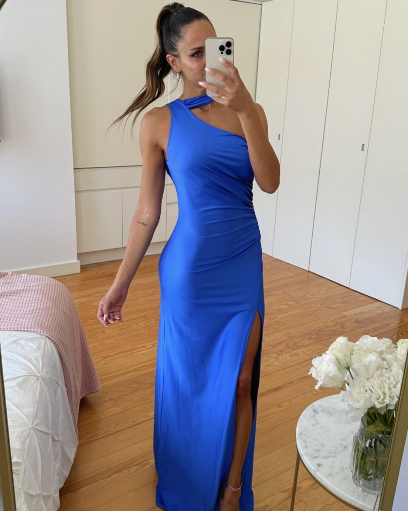 Vestido Seda Atado Cuello - Imagen 21