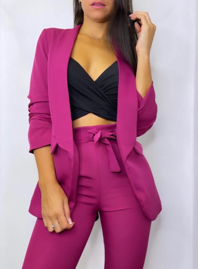 Traje Paris Manga Fruncida