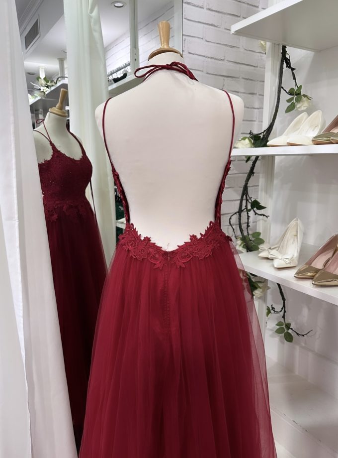 Vestido Tul Largo Abertura