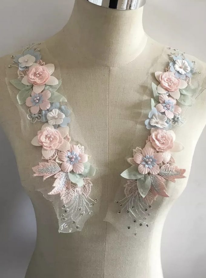 Aplique Pink Flowers