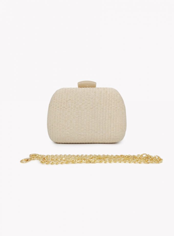 Bolso Rafia Cierre