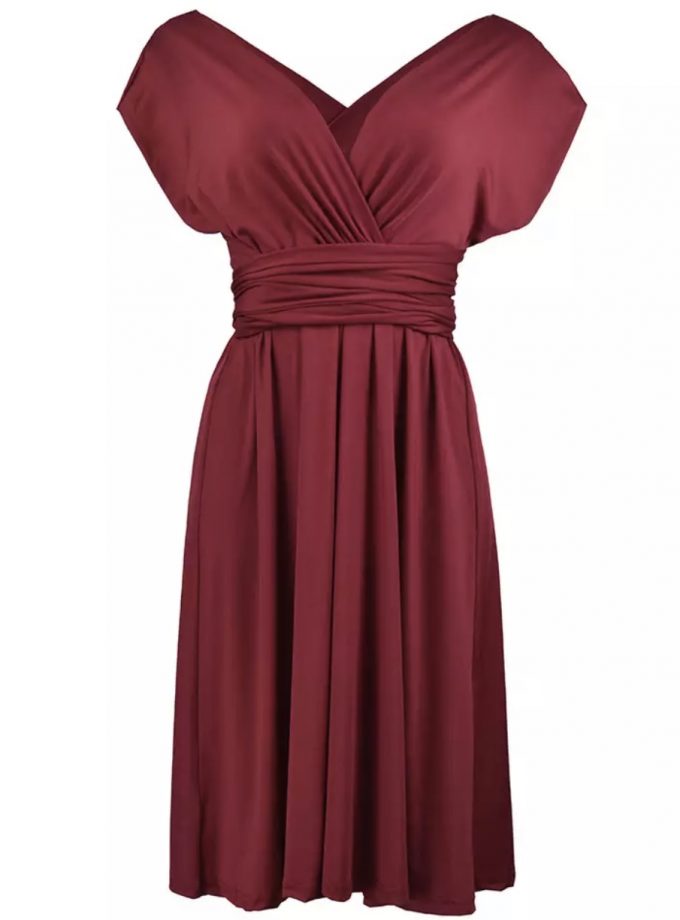 Vestido Multiposición Corto Bolsillos