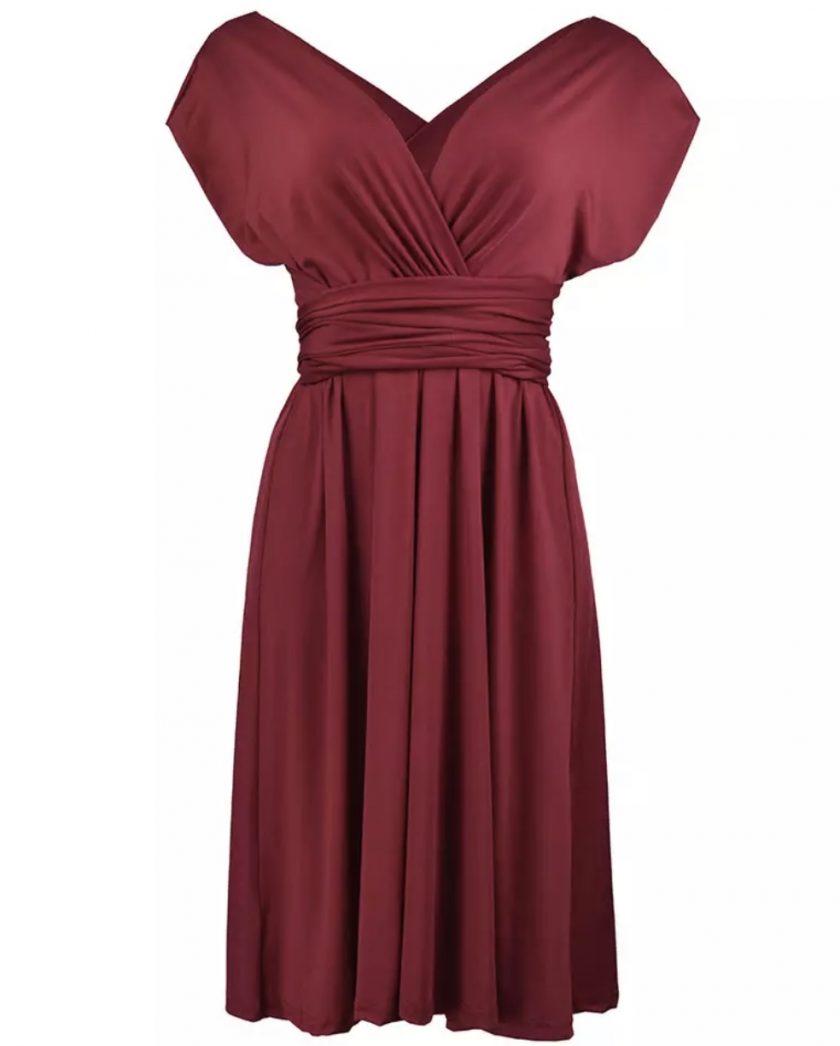Vestido Multiposición Corto Bolsillos