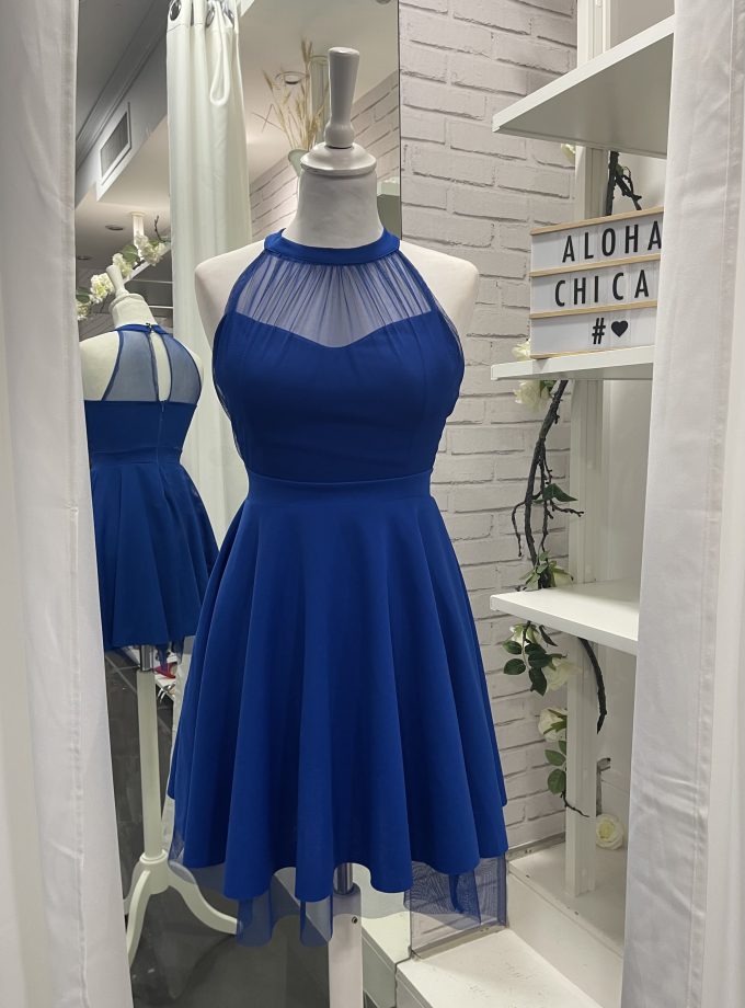 Vestido Halter Vuelo Tul