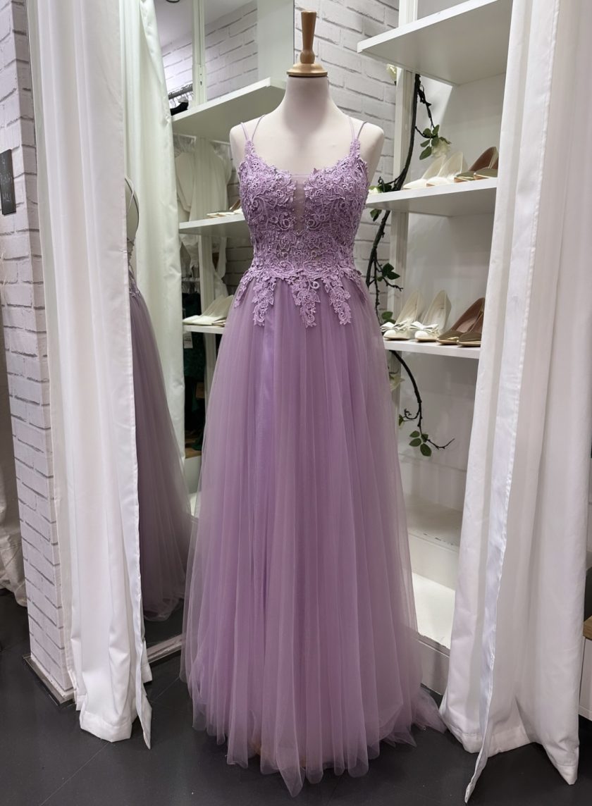 Vestido Tul Largo Abertura - Imagen 4