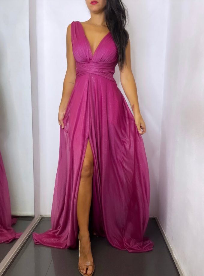 Vestido Dalia Escote Brillo