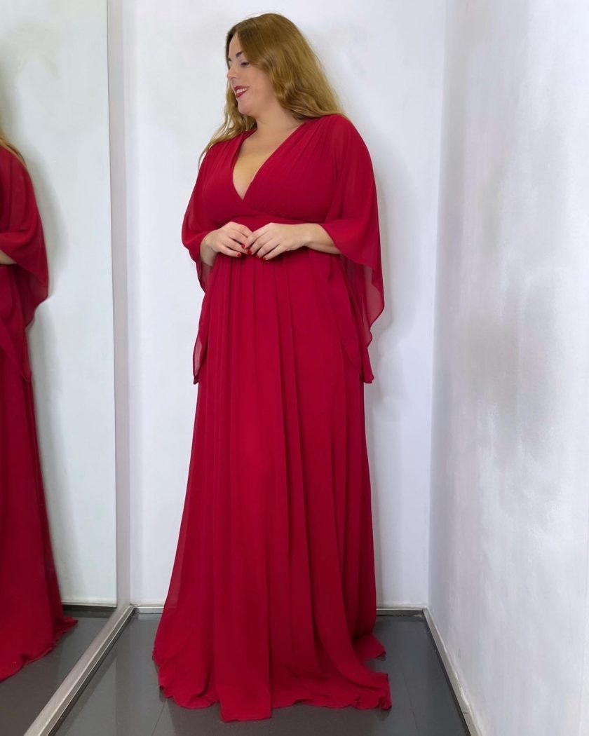 Vestido Gasa Mangas Curvy - Imagen 27