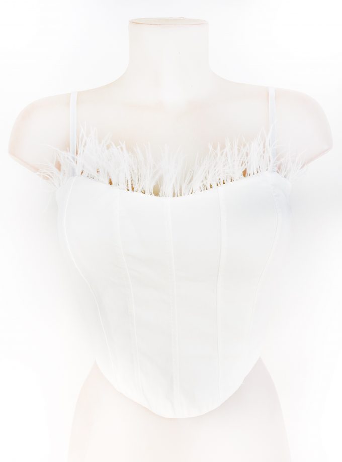 Top Corsé Plumas