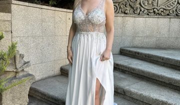 Vestido Novia Princesa transparencias