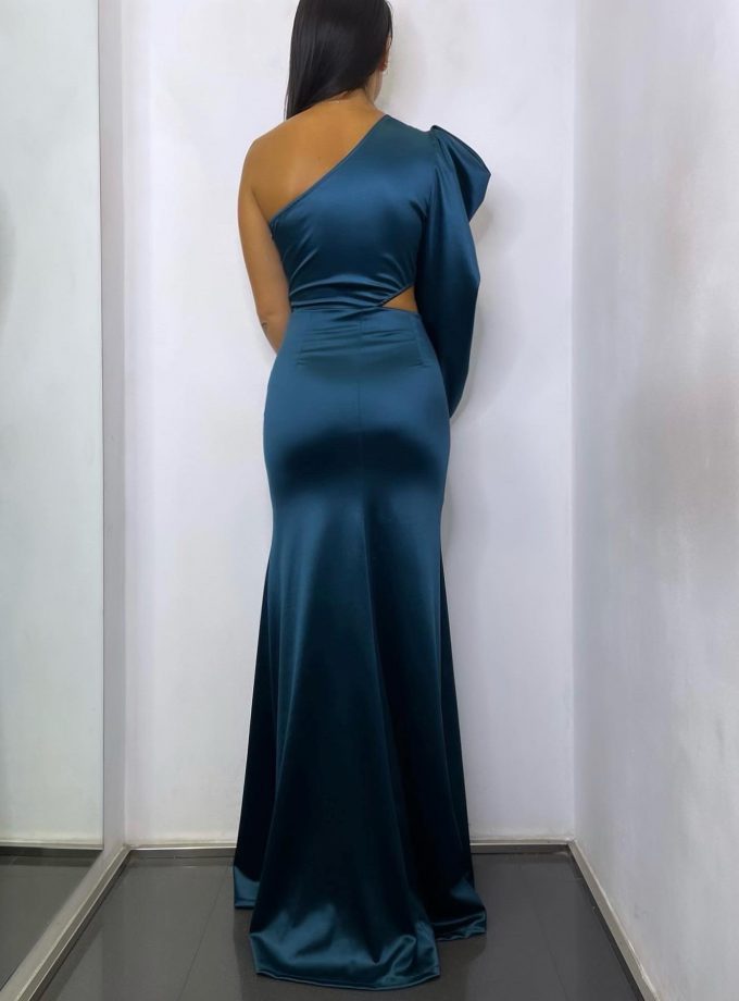 Vestido Seda 1 Manga Abertura