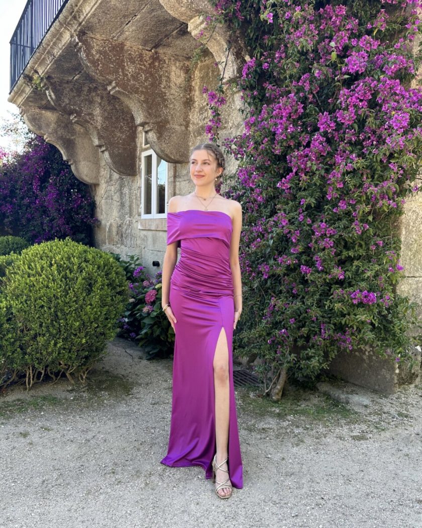 Vestido Seda Hombro - Imagen 15