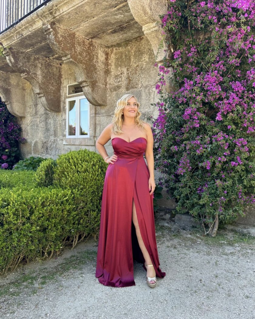 Vestido Seda Escote Corazón - Imagen 17