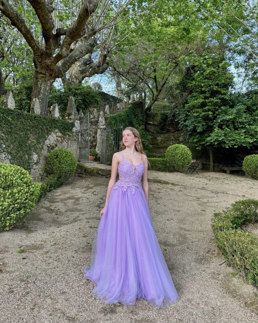 Vestido Tul Largo Abertura - Imagen 47