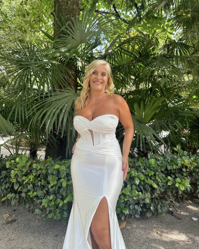 Vestido Seda Sirena Novia - Imagen 7