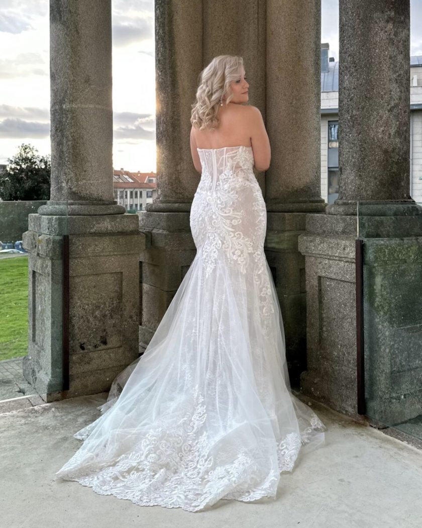 Vestido Tul Sirena Novia - Imagen 6
