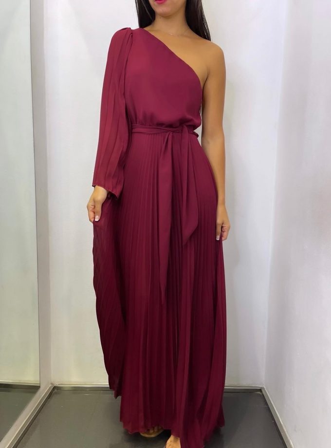 Vestido Ángel Tablas Asimétrico