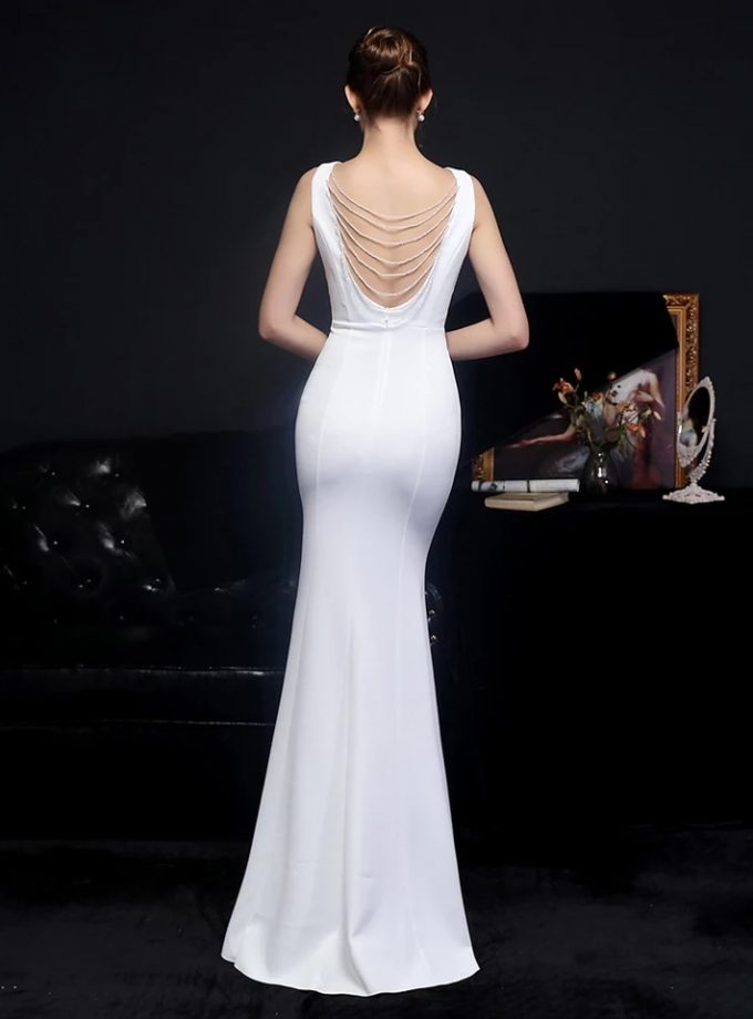 Vestido Novia Sirena Transparencia