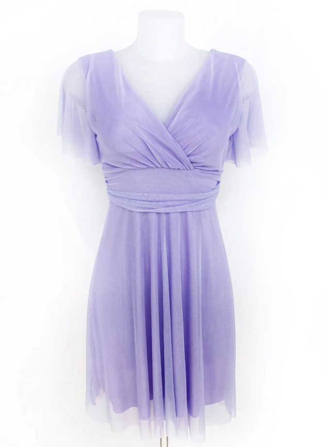 Vestido Tul Mangas Corto