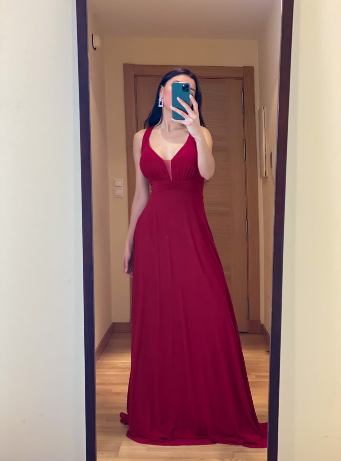 Vestido Espalda Flores