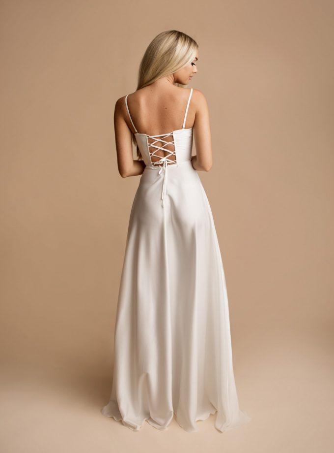 Vestido Corsé Seda Novia