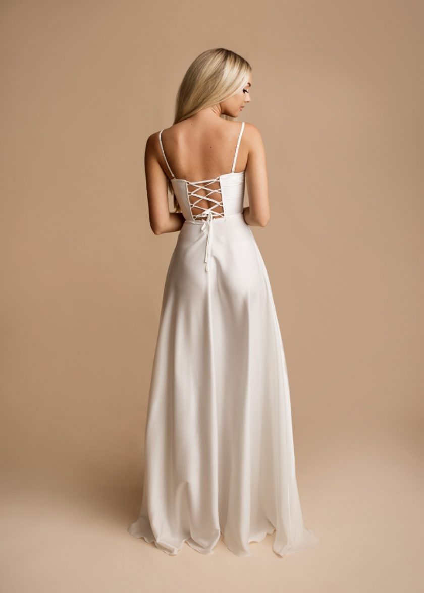 Vestido Corsé Seda Novia