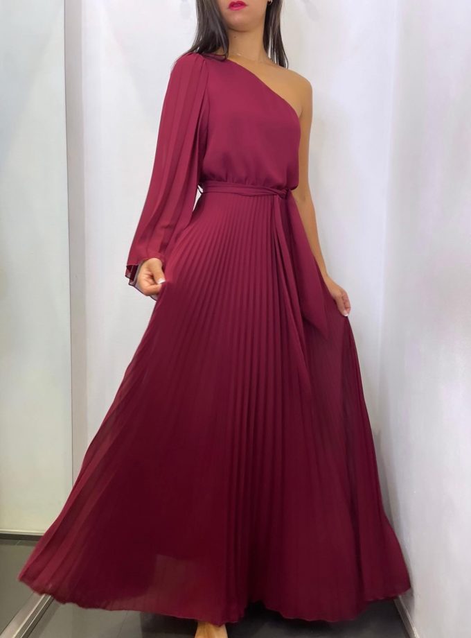 Vestido Ángel Tablas Asimétrico