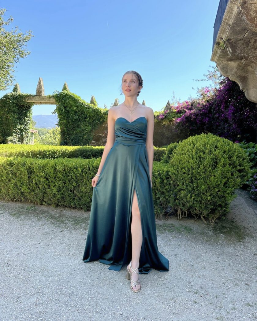 Vestido Seda Escote Corazón - Imagen 28