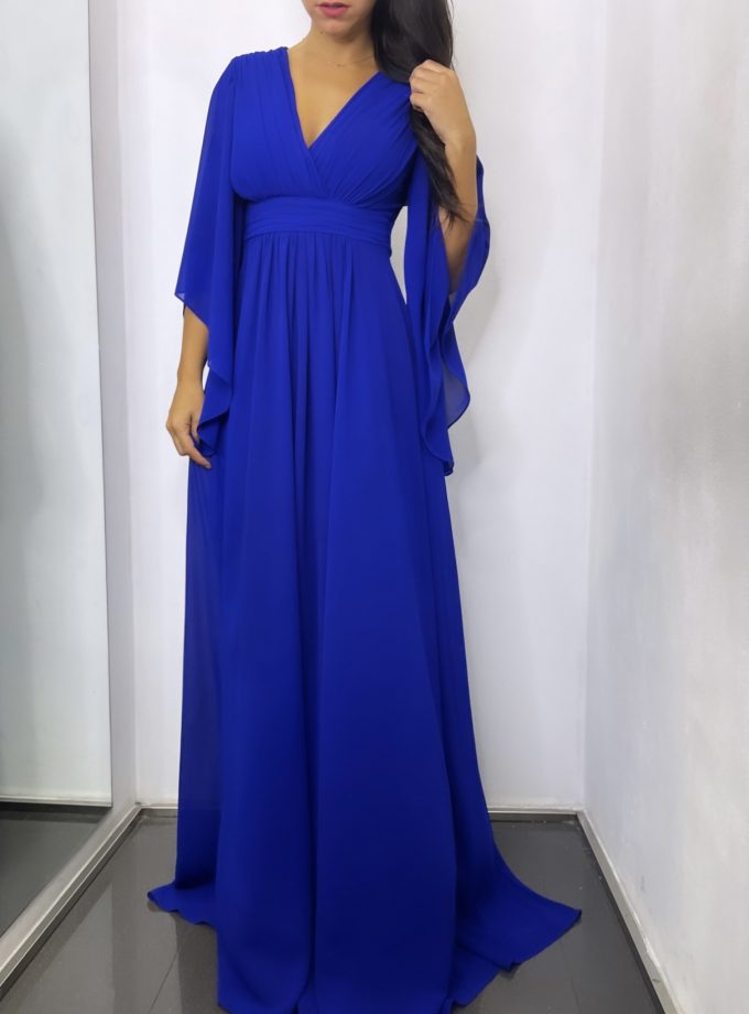 Vestido Gasa Mangas