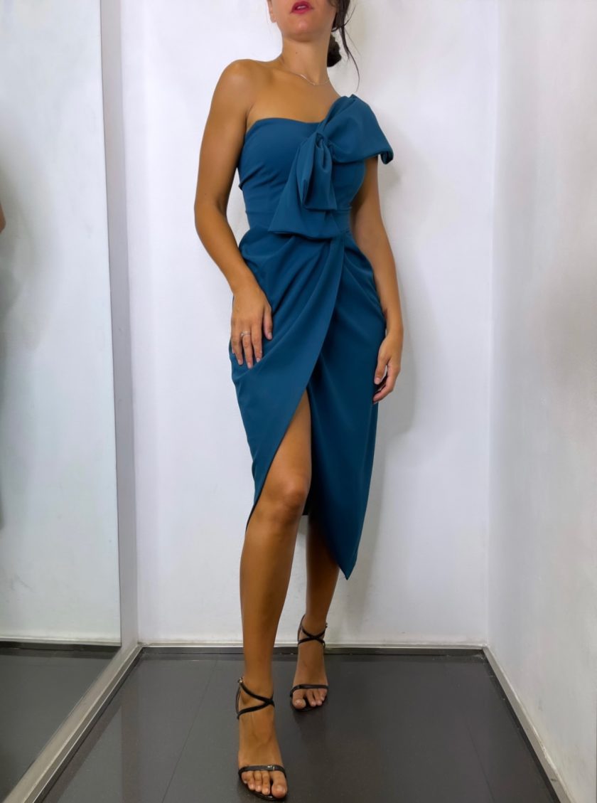 Vestido Yakarta Asimétrico Lazo - Imagen 3