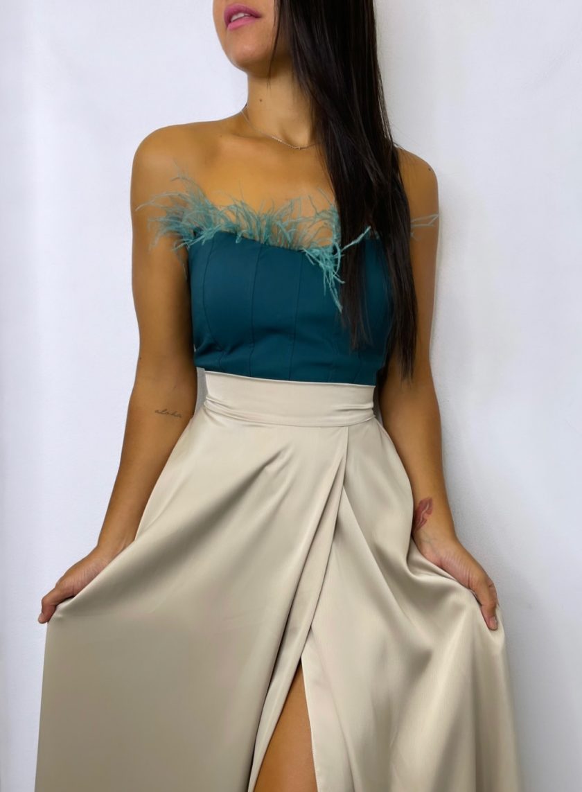 Top Corsé Plumas - Imagen 2