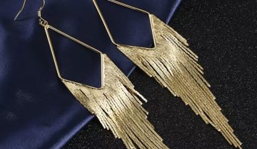 Pendientes Flecos Rombo
