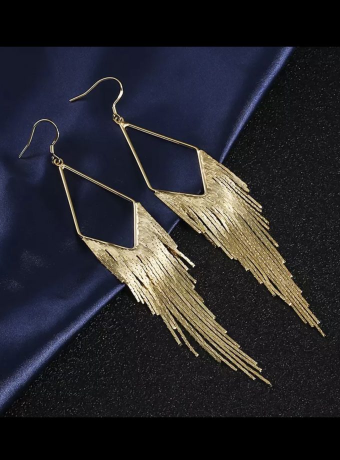 Pendientes Flecos Rombo