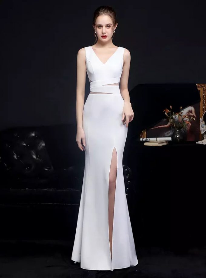 Vestido Novia Sirena Transparencia