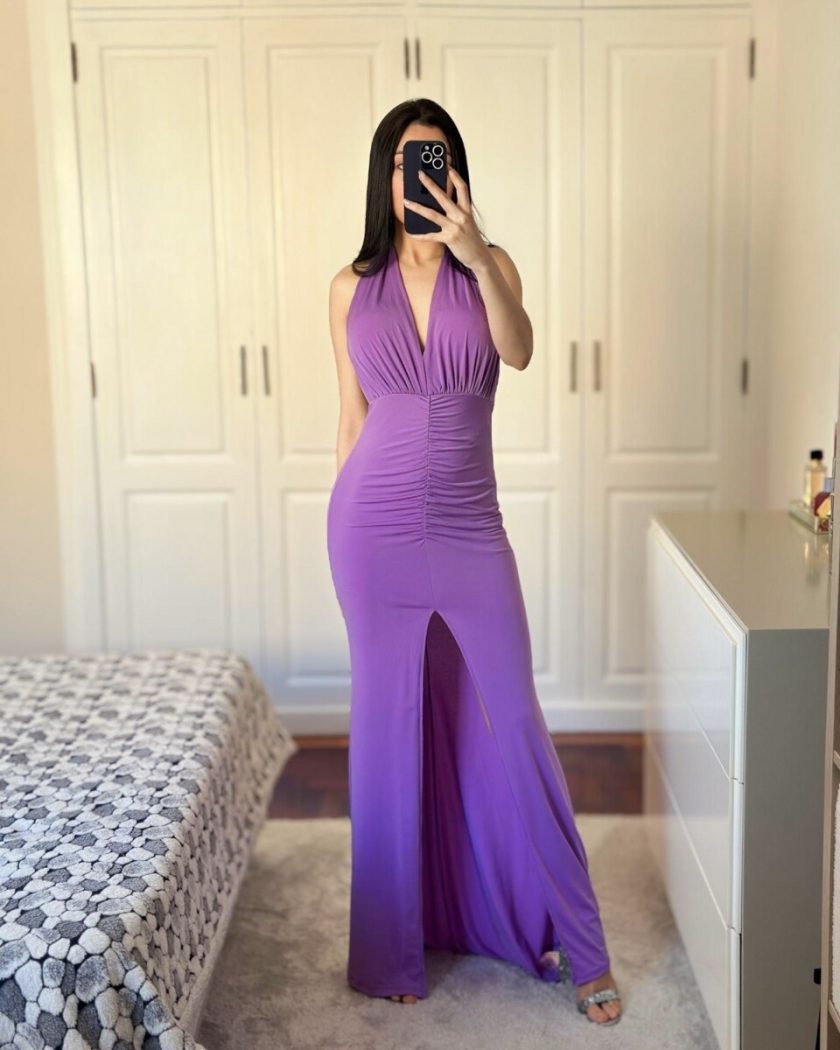 Vestido Sirena Frunce Frontal - Imagen 8