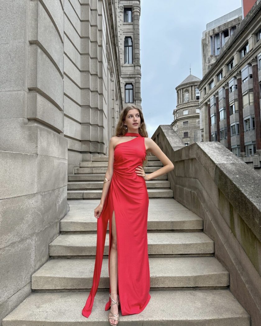 Vestido Seda Atado Cuello - Imagen 23