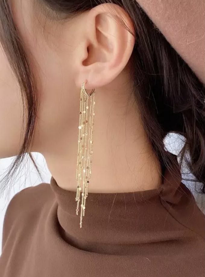 Pendientes Flecos Corazón