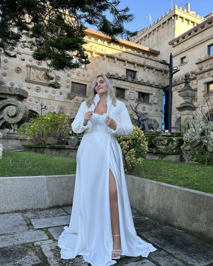 Vestido Corsé Seda Novia