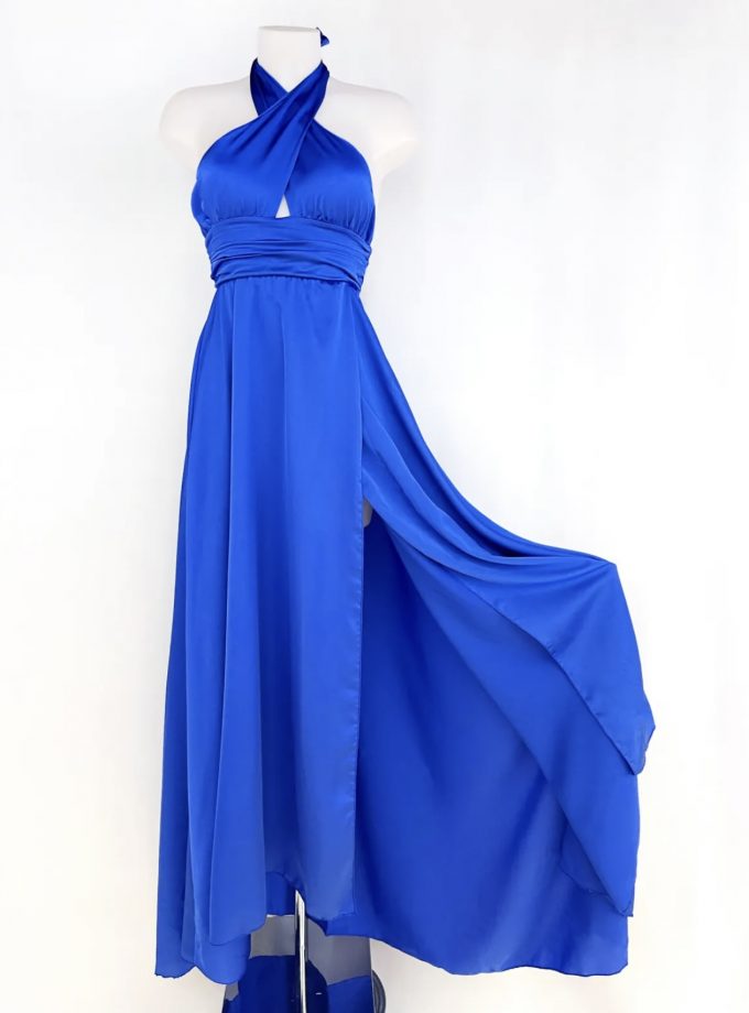 Vestido Seda Pecho Cruzado