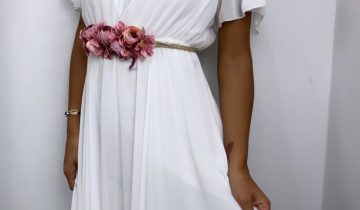 Vestido Bella Mangas Novia