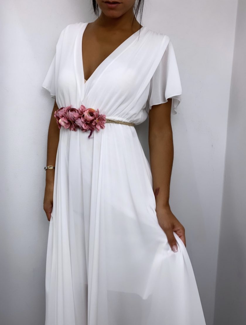 Vestido Bella Mangas Novia