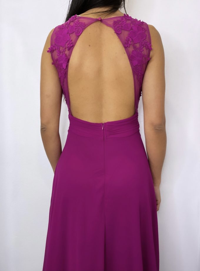 Vestido Espalda Flores