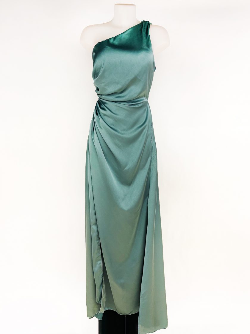 Vestido Asimétrico Seda Cola - Imagen 31