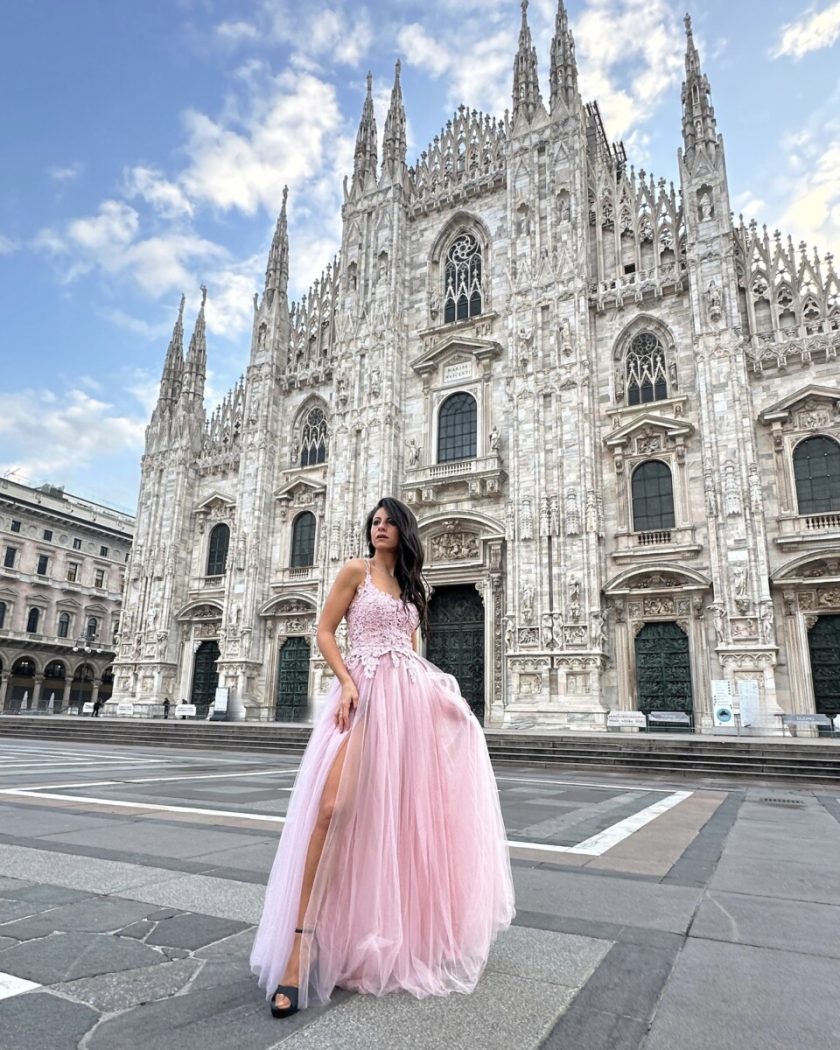Vestido Tul Largo Abertura - Imagen 51