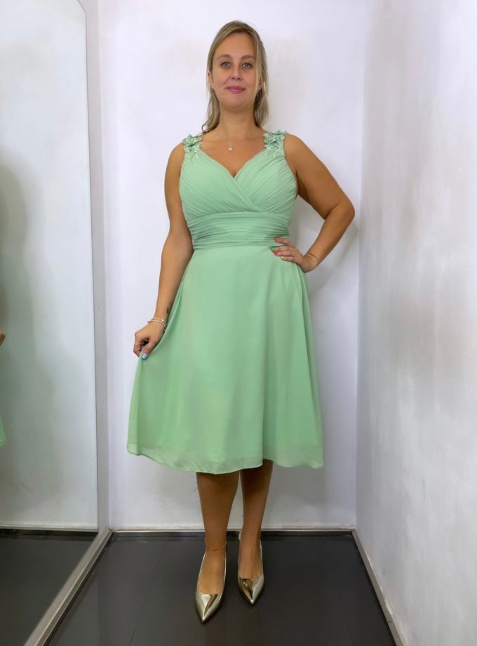 Vestido Curvy Pétalos Corto